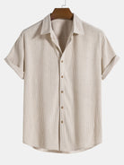 Shirt and Shorts Set - Men's Short Sleeve Button-Up Two-Piece Set-Two piece set-Chaps London-Chaps London