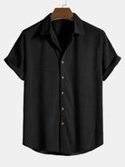 Shirt and Shorts Set - Men's Short Sleeve Button-Up Two-Piece Set-Two piece set-Chaps London-Chaps London