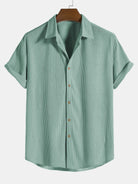 Shirt and Shorts Set - Men's Short Sleeve Button-Up Two-Piece Set-Two piece set-Chaps London-Chaps London