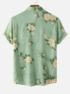 Short Sleeve Shirt - Turn Down Collar - Floral - Button-Up Shirt - Men's Shirts-Shirts-Chaps London-Chaps London