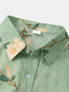 Short Sleeve Shirt - Turn Down Collar - Floral - Button-Up Shirt - Men's Shirts-Shirts-Chaps London-Chaps London
