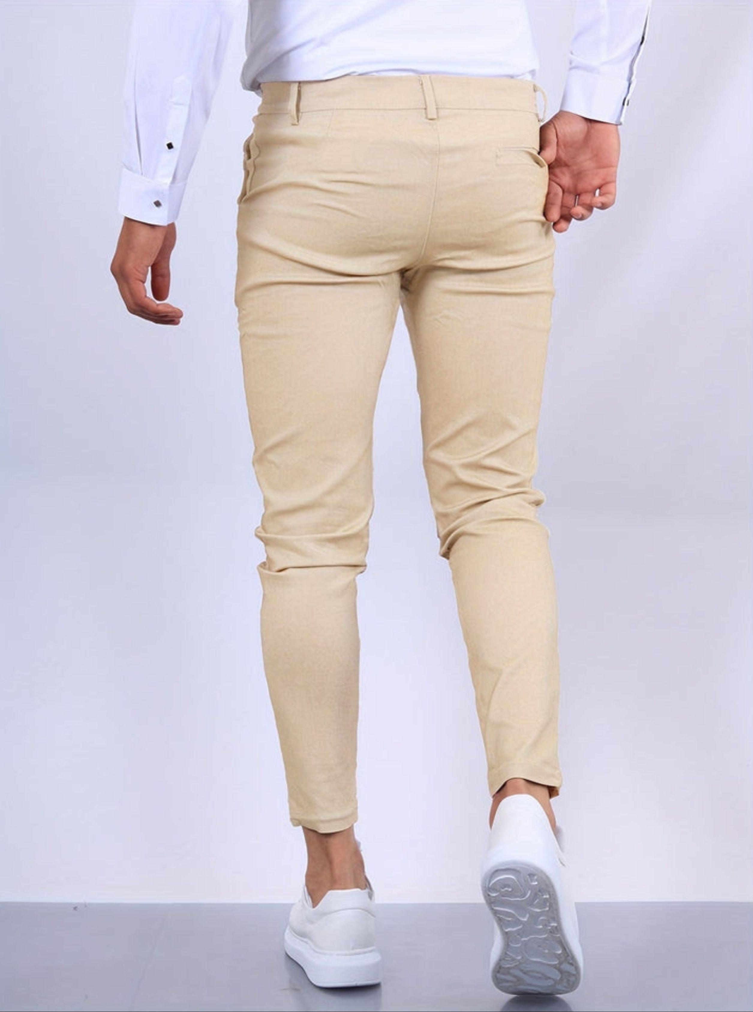 Skinny Chinos - Men's Casual Stretch Slim Fit Chino Pants-Skinny chino pants-Chaps London-Chaps London