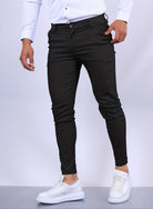 Skinny Chinos - Men's Casual Stretch Slim Fit Chino Pants-Skinny chino pants-Chaps London-Soft Black-XS-Chaps London