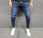 Skinny Jeans - Comfortable - Slim Fit - Stretch Jeans - Men's Jeans-Stretch Denim Cargo Pants-Chaps London-Dark Blue-S-Chaps London