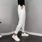 Slack Pants - Men's Loose Fit Elastic Waist Pleated Trousers-Pants-Chaps London-Chaps London