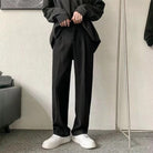 Slack Pants - Straight Leg - Loose Fit - Pleated Pants - Men's Pant's-Chaps London-Chaps London
