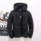 Snow Jacket | Hooded | Puffer | Down Jacket | Men's Winter Jackets-Chaps London-Black-XS-Chaps London