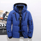 Snow Jacket | Hooded | Puffer | Down Jacket | Men's Winter Jackets-Chaps London-Blue-XS-Chaps London