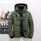 Snow Jacket | Hooded | Puffer | Down Jacket | Men's Winter Jackets-Chaps London-Green-XS-Chaps London