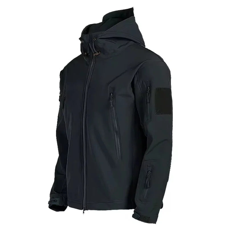 Softshell Jacket | Outdoor | Windbreaker | Outdoor Jacket | Men's Jacket-Chaps London-Black-S-Chaps London