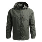 Softshell Windbreaker - Men's Hooded Waterproof Windproof Jacket-Windbreakers-Chaps London-Green-S-Chaps London