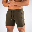 Sports Shorts - Men's Drawstring Activewear Gym Shorts with Pockets-Sportbroek man-Chaps London-Army Green-S-Chaps London
