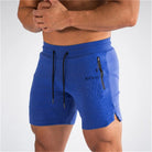 Sports Shorts - Men's Drawstring Activewear Gym Shorts with Pockets-Sportbroek man-Chaps London-Dark Blue-S-Chaps London