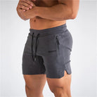 Sports Shorts - Men's Drawstring Activewear Gym Shorts with Pockets-Sportbroek man-Chaps London-Dark Gray-S-Chaps London