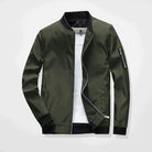 Spring Jacket - Men's Lightweight Zip-Up Bomber Jacket-Bomber Jackets-Chaps London-Green-M-Chaps London