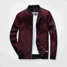 Spring Jacket - Men's Lightweight Zip-Up Bomber Jacket-Bomber Jackets-Chaps London-Red-M-Chaps London