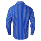 Striped Shirt | Long Sleeve | Slim Fit | Buttoned Up Shirt | Men's Shirts-Men's Long Sleeve Striped Shirt-Chaps London-Chaps London