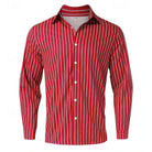 Striped Shirt | Long Sleeve | Slim Fit | Buttoned Up Shirt | Men's Shirts-Men's Long Sleeve Striped Shirt-Chaps London-Chaps London