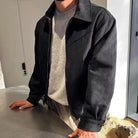 Suede Jacket - Retro - Zip-Up - Vintage Jacket - Men's Jacket-Jacket-Chaps London-Chaps London