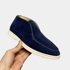 Suede Loafers - Men's Comfortable Slip On-Men Summer Slipper-Chaps London-Navy Blue-UK 6.5-Chaps London