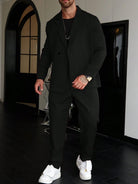 Suit - Men's Relaxed Fit Blazer and Pleated Trousers-Men’s Suit-Chaps London-Chaps London