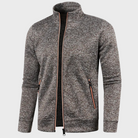 Summer Cardigan | Casual | Zip Pockets | Zip-Up Sweatshirt | Men's Jacket-Chaps London-Coffee-M-Chaps London