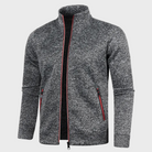 Summer Cardigan | Casual | Zip Pockets | Zip-Up Sweatshirt | Men's Jacket-Chaps London-Dark Grey-M-Chaps London