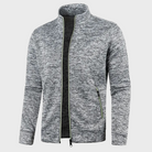 Summer Cardigan | Casual | Zip Pockets | Zip-Up Sweatshirt | Men's Jacket-Chaps London-Light Grey-M-Chaps London