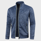 Summer Cardigan | Casual | Zip Pockets | Zip-Up Sweatshirt | Men's Jacket-Chaps London-Navy Blue-M-Chaps London
