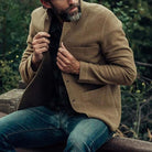 Summer Jacket - Men's Single Breasted with Pockets-Coats & Jackets-Chaps London-Brown-M-Chaps London