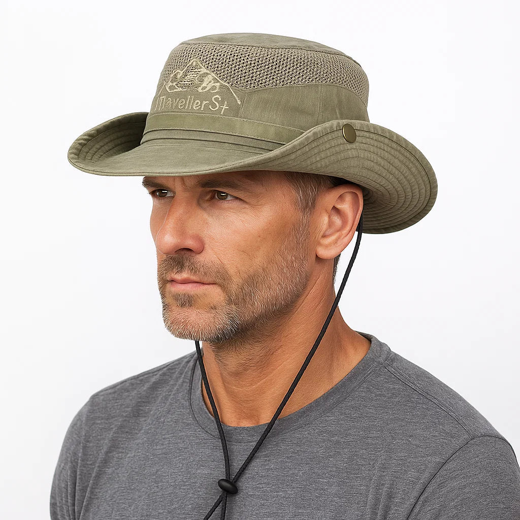 Sun Hat - Men's Boonie Mesh Crown Adjustable-Sun Hat-Chaps London-Chaps London