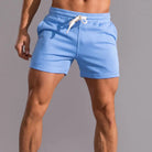 Sweat Shorts - Drawstring - Elastic Waist - Jogger Shorts - Men's Shorts-Men Shorts-Chaps London-Blue-S-Chaps London