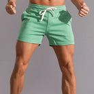 Sweat Shorts - Drawstring - Elastic Waist - Jogger Shorts - Men's Shorts-Men Shorts-Chaps London-Green-S-Chaps London