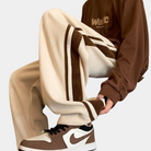 Sweatpants - Men's Striped Loose Fit Wide Leg Joggers-Men Winter Pants-Chaps London-Chaps London