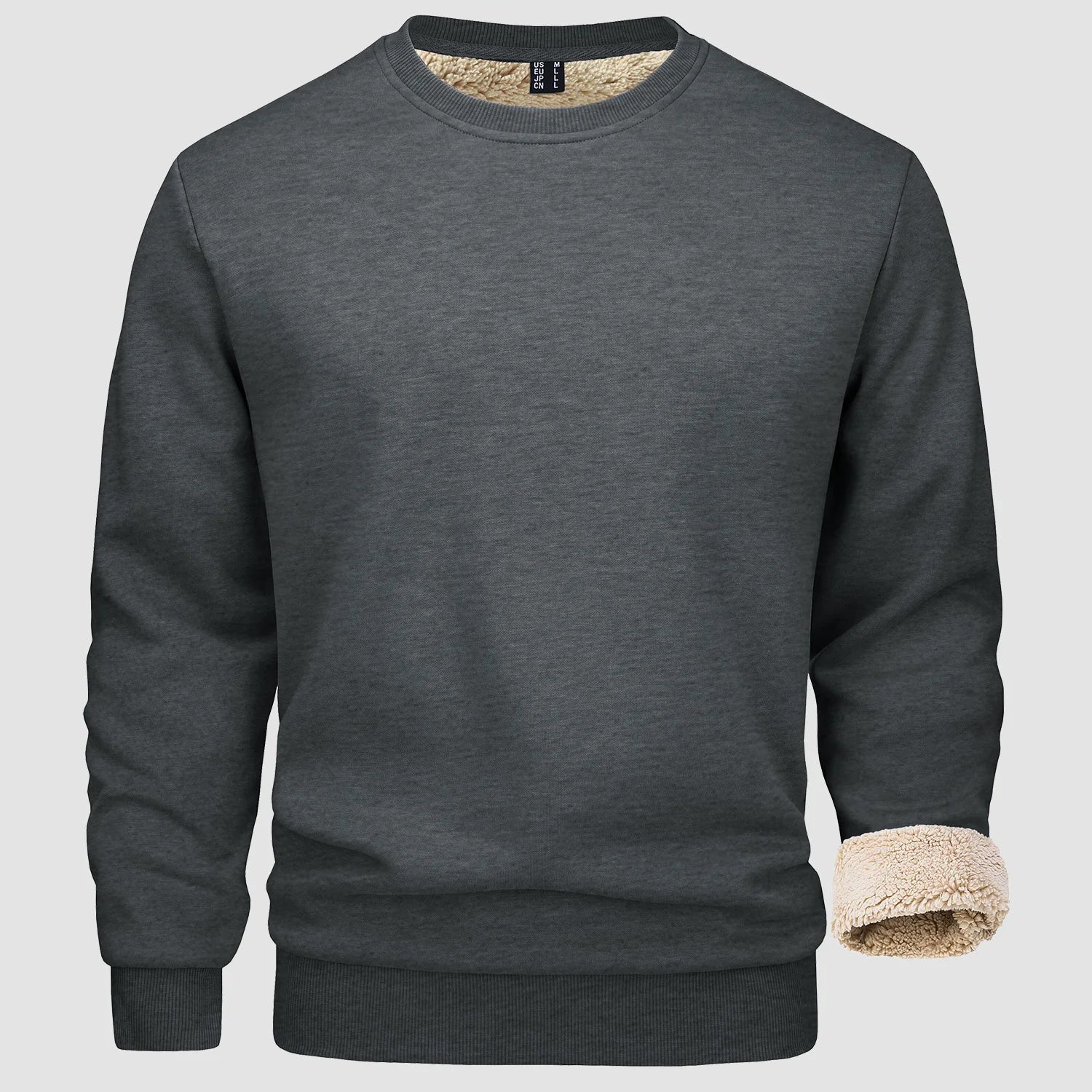 Sweatshirt - Warm - Crew Neck - Winter Pullover - Fleece Lined Sweatshirts for Men-Sweater-Chaps London-Chaps London