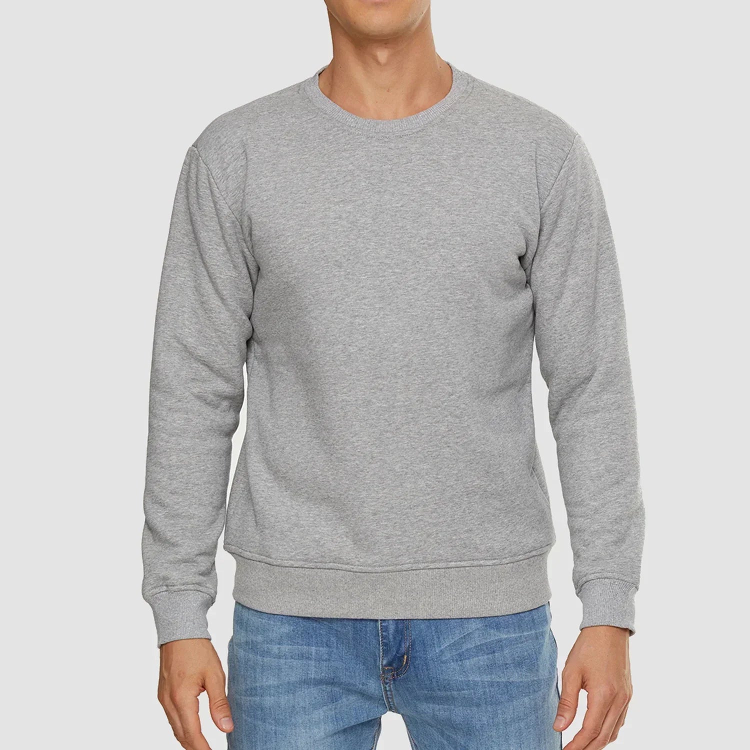 Sweatshirt - Warm - Crew Neck - Winter Pullover - Fleece Lined Sweatshirts for Men-Sweater-Chaps London-Chaps London