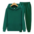 Sweatsuit - Comfy - Two-Piece - Hoodie Jogger Set - Men's Jogging Suit Sets-Chaps London-Green-S-Chaps London