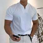 T-Shirt - Men's Breathable Short Sleeve Regular Fit T-Shirt-T-Shirts-Chaps London-White-M-Chaps London