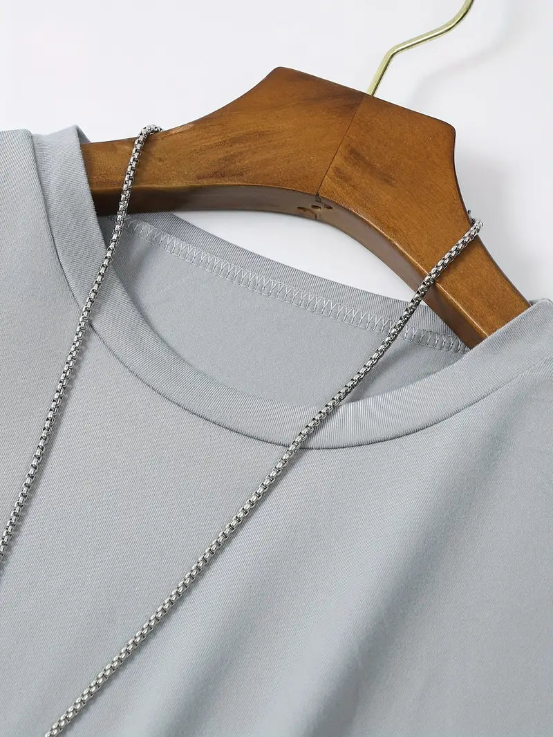 T-Shirt - Plain - Crew Neck - Basic T-Shirt - Men's Clothing-T-shirts-Chaps London-Chaps London