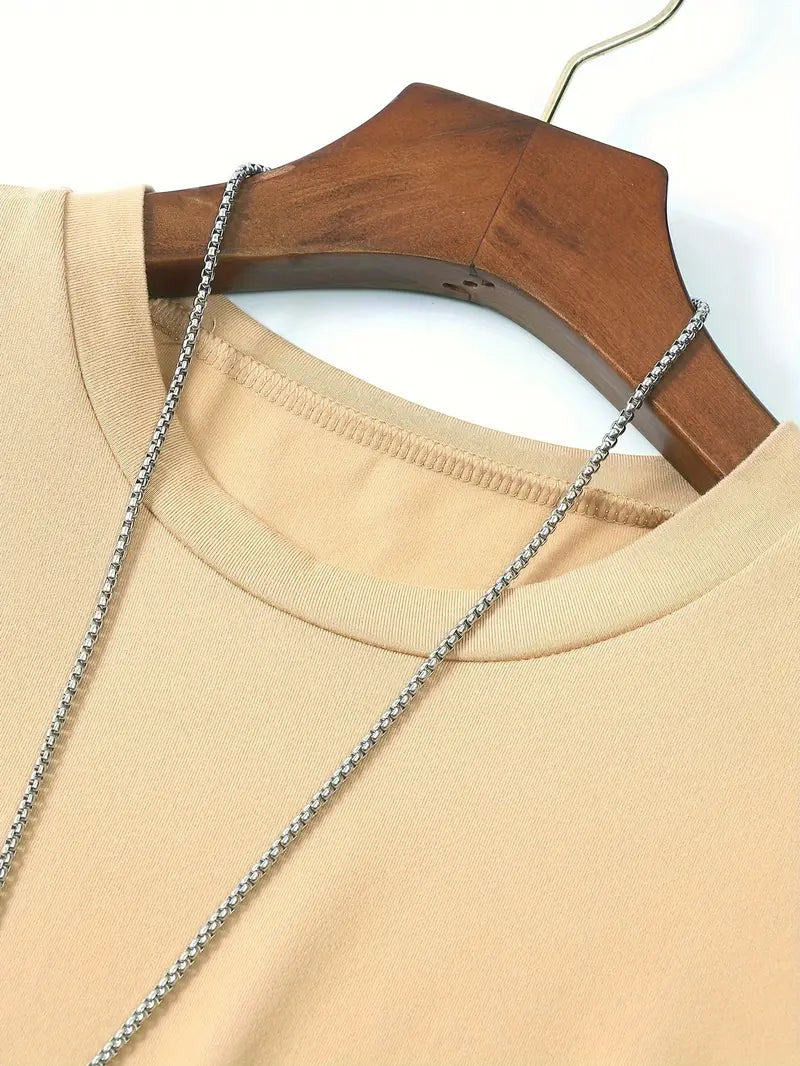 T-Shirt - Plain - Crew Neck - Basic T-Shirt - Men's Clothing-T-shirts-Chaps London-Chaps London