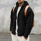 Teddy Jacket - Hooded - Warm - Fleece Jacket - Men's Winter Jacket -Chaps London-Black-S-Chaps London