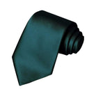 Tie - Men's Plain Colour 8 cm Business-Neckties-Chaps London-Army Green-Chaps London