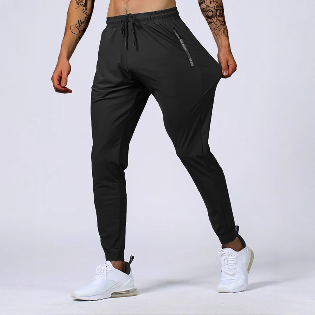 Track Pants - Drawstring - Skinny - Joggers - Gym Pants Men-Men's Jogging Pants-Chaps London-Black-XS-Chaps London