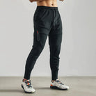 Track Pants | Elastic Waist | Lightweight | Activewear | Men's Joggers-Fashion Men Joggers All-year-Chaps London-Black-S-Chaps London