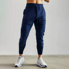 Track Pants | Elastic Waist | Lightweight | Activewear | Men's Joggers-Fashion Men Joggers All-year-Chaps London-Navy Blue-S-Chaps London