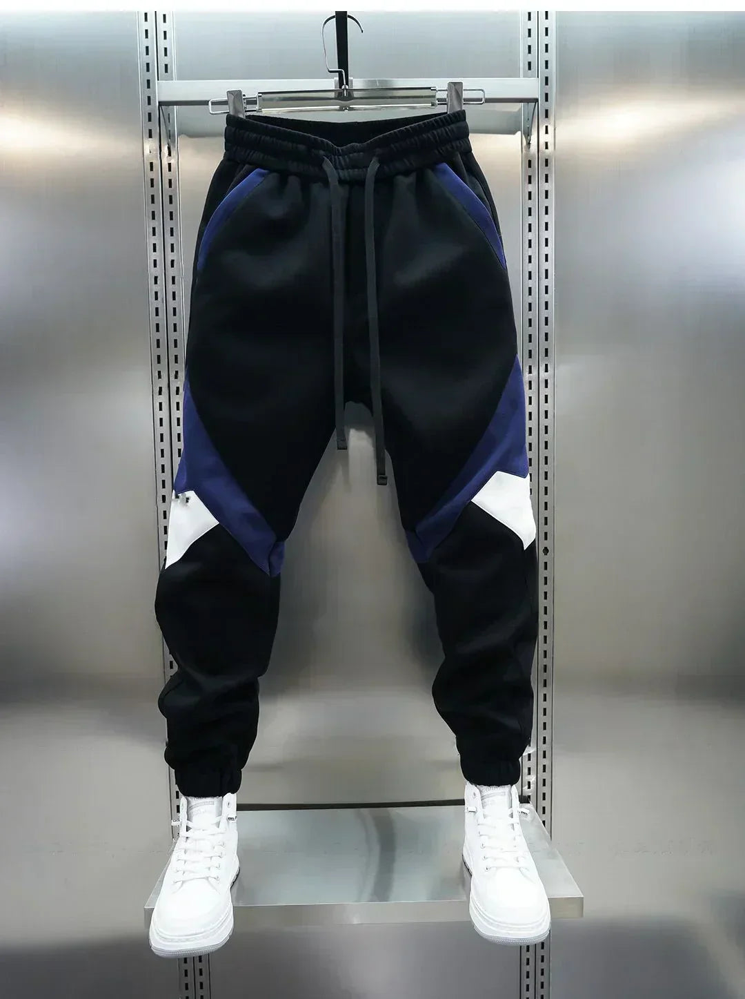 Track Pants | Elastic Waist | Sport | Cuffed Pants | Joggers for Men-Men’s Track Pants-Chaps London-Blue-S-Chaps London