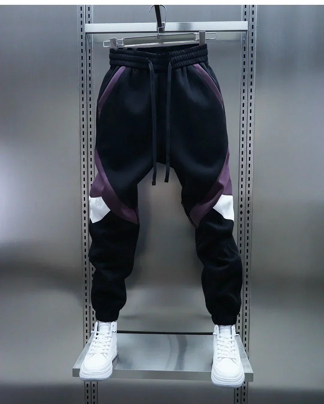Track Pants | Elastic Waist | Sport | Cuffed Pants | Joggers for Men-Men’s Track Pants-Chaps London-Purple-S-Chaps London