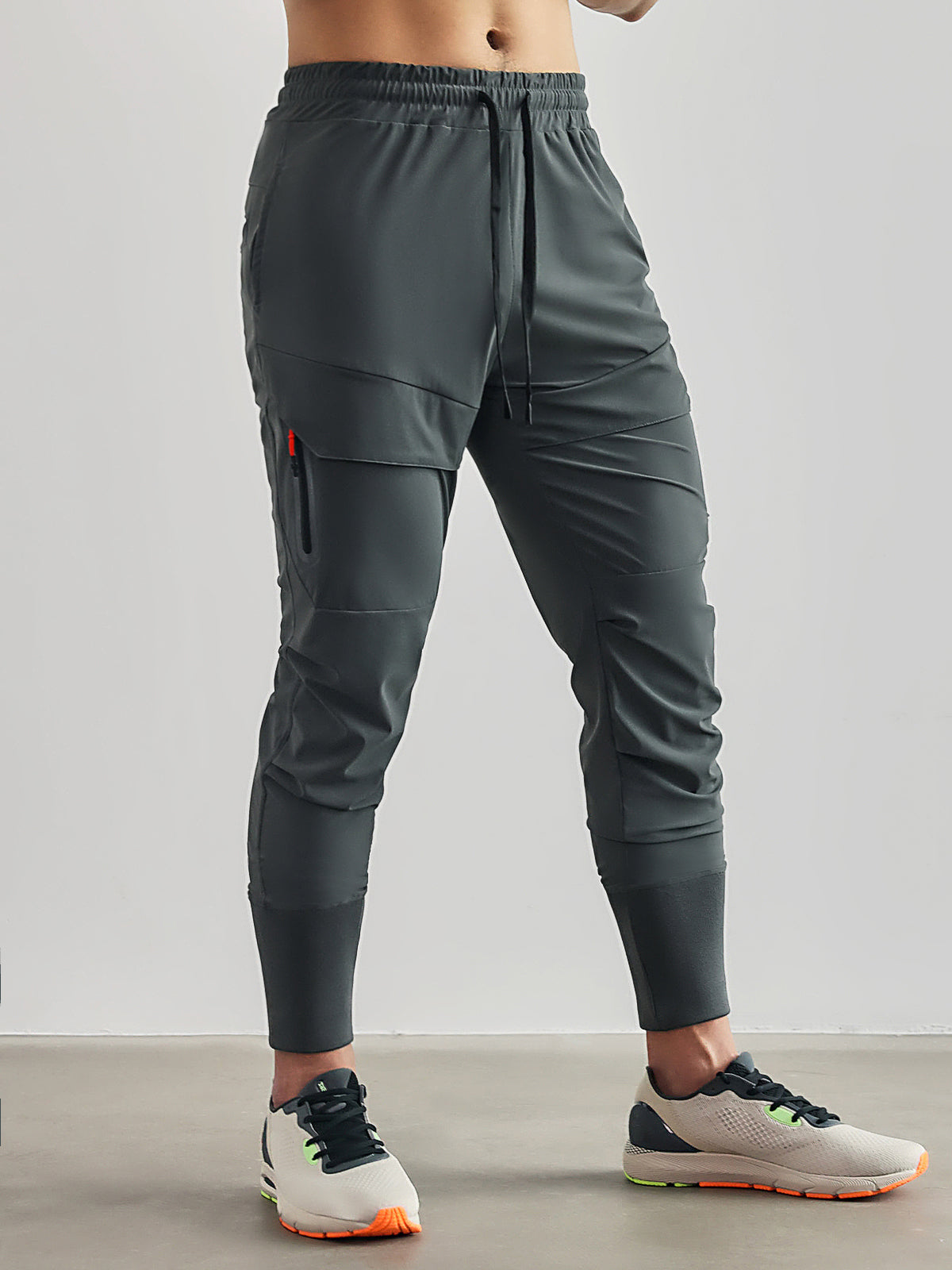 Track Pants - Men's Elastic Waist Stretchy Activewear Joggers-Broeken-Chaps London-Chaps London