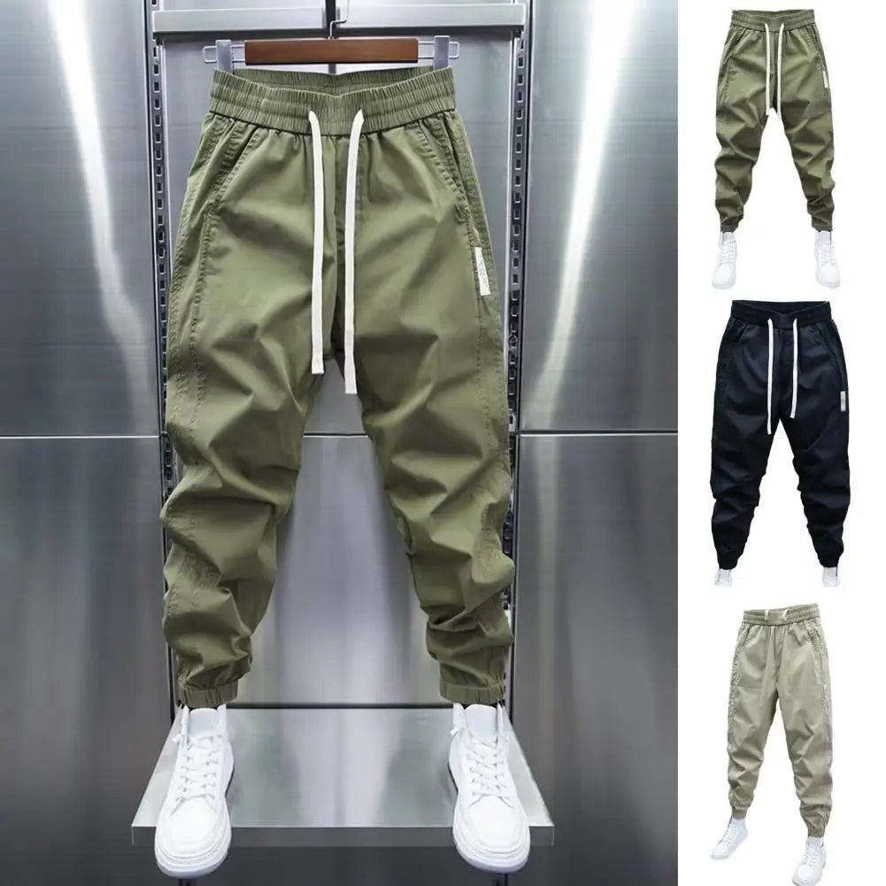 Track Pants - Men's Lightweight Drawstring Baggy Joggers-Men's Jogging Pants-Chaps London-Chaps London