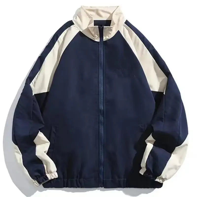 Tracksuit Jacket - Men's Oversized Zip Up Windbreaker-Men's Windbreaker Jacket-Chaps London-Apricot-S-Chaps London